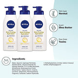 NIVEA Skin Firming Body Lotion with Q10 and Shea Butter, Skin Firming Lotion, Moisturizing Shea Butter Lotion, 16.9 Fl Oz (Pack of 3)