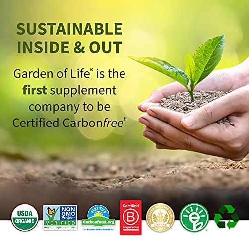 Garden of Life Organic Vegan Vanilla Protein Powder 22g Complete Plant Based Raw Protein & BCAAs Plus Probiotics & Digestive Enzymes for Easy Digestion – Non-GMO, Gluten-Free, Lactose Free 1.5 LB