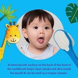 GuruNanda Kids Butter On Gums Training Toothbrush with Cover - Cute Giraffe Design, Extra Soft Bristles for Gentle Cleaning - Ergonomic Handle - BPA & Cruelty Free - 1 Pack (Age 1+)