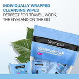 Neutrogena Fragrance-Free Makeup Remover Cleansing Towelette Singles, Individually-Wrapped Daily Face Wipes to Remove Dirt, Oil, Makeup & Waterproof Mascara for Travel & On-the-Go, 20 ct (Pack of 6)