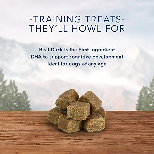 Blue Buffalo Wilderness Trail Treats Wild Bits High Protein Grain Free Soft-Moist Training Dog Treats, Duck Recipe 4-oz Bag