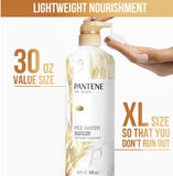 Pantene Sulfate Free Shampoo, with Rice Water, Protects Natural Hair Growth, Volumizing, for Women, Nutrient Infused with Vitamin B5, Safe for Color Treated Hair, Pro-V Blends, 30.0 oz