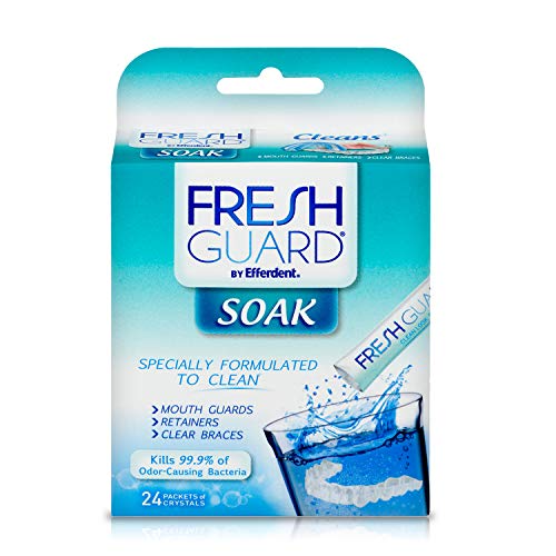 Fresh Guard Soak by Efferdent for Retainers & Clear Braces, Original Version, 24 Count