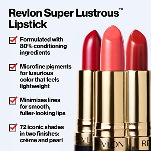 Revlon Lipstick, Super Lustrous Lipstick, High Impact Lipcolor with Moisturizing Creamy Formula, Infused with Vitamin E and Avocado Oil, 755 Bare It All