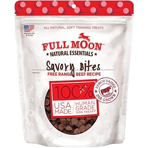 Full Moon All Natural Human Grade Dog Treats, Essential Chicken Savory Bites, 16 Ounce