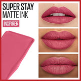 Maybelline New York Super Stay Matte Ink Liquid Lipstick Makeup, Long Lasting High Impact Color, Up to 16H Wear, Inspirer, Light Mauve Pink, 1 Count