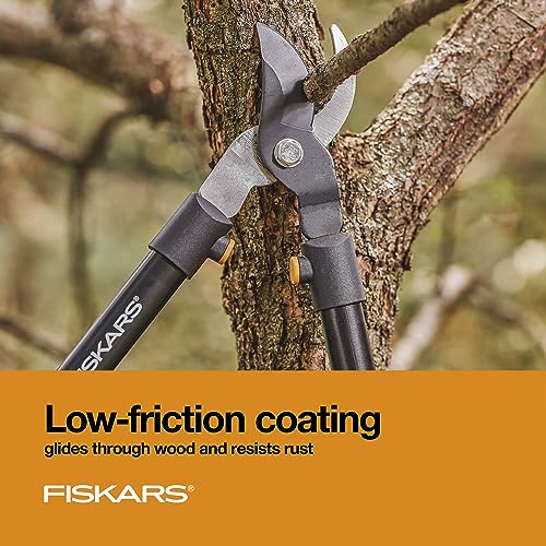 Fiskars 28" Steel Blade Garden Bypass Lopper and Tree Trimmer - Sharp Precision-Ground Steel Blade for Cutting up to 1.5" Diameter