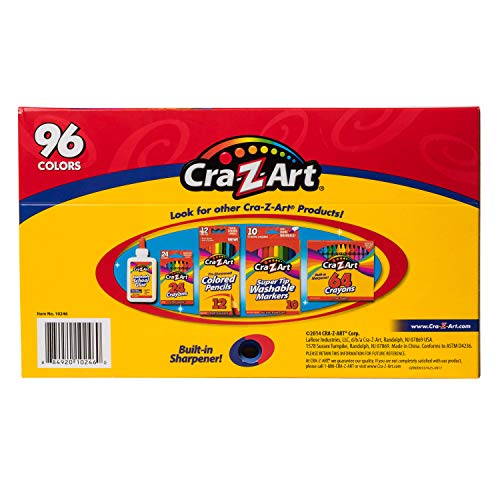 Cra-Z-Art 96ct Crayons in Flip-Top Box with Sharpener