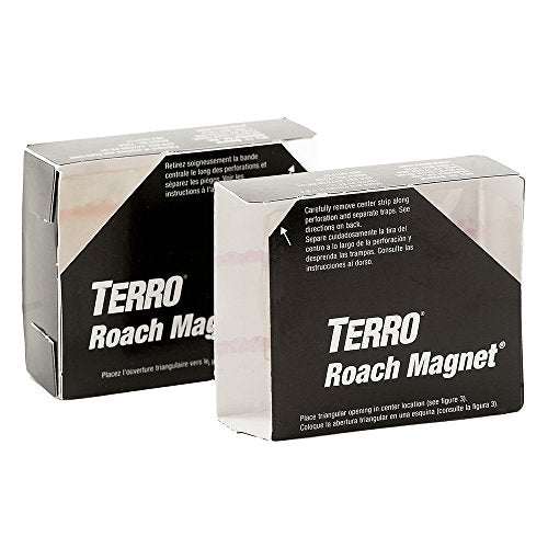 TERRO T256 Poison Free Roach Magnet Trap and killer with Exclusive Pheromone Technology - Kills Ants, Spiders, Scropions, Silverfish, Crickets, and More - 12 Traps