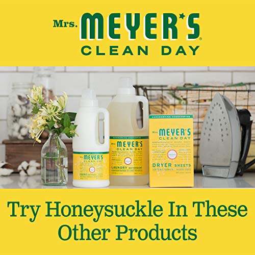 MRS. MEYER'S CLEAN DAY Clean Day Liquid Hand Soap, Cruelty Free and Biodegradable Formula, Honeysuckle Scent, 12.5 oz- Pack of 3