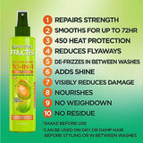 Garnier Fructis Sleek & Shine 10-in-1 for Frizzy, Dry Hair, Plant Keratin, 8.1 Fl Oz, 1 Count (Packaging May Vary)