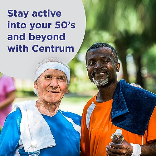 Centrum Silver Multivitamin for Men 50 Plus, Multimineral Supplement, Vitamin D3, B-Vitamins and Zinc, Gluten Free, Non-GMO Ingredients, Supports Memory and Cognition in Older Adults - 100 Ct