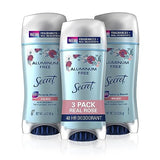 Secret Aluminum Free Deodorant for Women, Rose Scent 2.4 oz (Pack of 3)