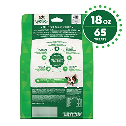 GREENIES Original TEENIE Natural Dog Dental Treats, 3 oz. Pack (11 Treats)