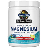 Garden of Life Dr. Formulated Whole Food Magnesium 421.5g Powder, Raspberry Lemon, Chelated Non-GMO Vegan Kosher Gluten & Sugar Free Supplement with Probiotics, Best for Anti-Stress Calm & Regularity