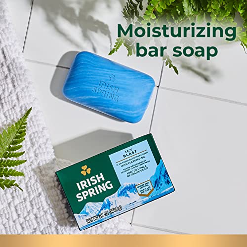 Irish Spring Bar Soap for Men, Original Clean, Smell Fresh and Clean for 12 Hours, Men Soap Bars for Washing Hands and Body, Mild for Skin, Recyclable Carton, 3.7 Ounce - 3 Count (Pack of 8)