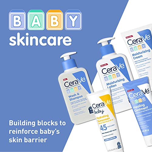 CeraVe Baby Cream | Gentle Moisturizing Cream with Ceramides | Fragrance, Paraben, Dye & Phthalates Free | Rich & Non-Greasy Feel | Gentle Baby Skin Care | 8 Ounce