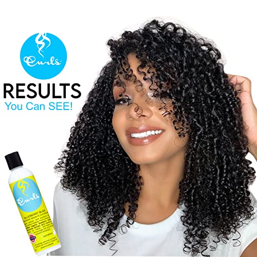 Curls Blueberry Bliss Reparative Leave In Conditioner - Repair Damage and Prevent Breakage - Encourage Hair Growth - For Wavy, Curly, and Coily Hair Types 8 oz