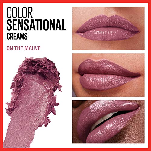 Maybelline New York Color Sensational Lipstick, Lip Makeup, Cream Finish, Hydrating Lipstick, Nude Lust, Nude ,1 Count