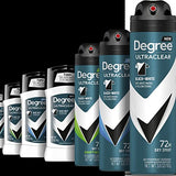 Degree Men UltraClear Antiperspirant Deodorant Black+White 2 Count 72-Hour Sweat & Odor Protection Antiperspirant For Men With MotionSense Technology 2.7 oz