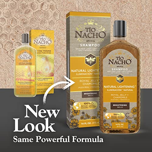 Tio Nacho Natural Lightening and Volumizing Shampoo with Royal Jelly and Chamomile, 14 Ounces