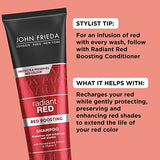 John Frieda Radiant Red Red Boosting Conditioner, 8.3 Ounce Daily Conditioner, with Pomegranate and Vitamin E, Helps Replenish Red Hair Tones