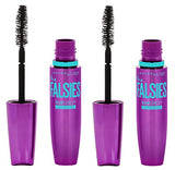 Maybelline Volum' Express Falsies Volumizing, Washable Mascara, Blackest Black, 2 Count