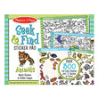 Melissa & Doug Seek and Find Sticker Pad, Animals (400+ Stickers, 14 Scenes to Color) - Search And Find Sticker Pads, Arts And Crafts Activity For Kids Ages 4+ - FSC-Certified Materials