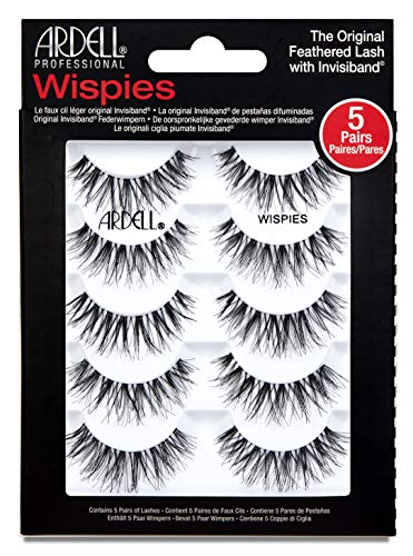 Ardell False Eyelashes Demi Wispies Black, 1 pack (6 pairs per pack)