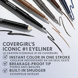 Covergirl Perfect Point Plus Self-Sharpening Eyeliner Pencil, Black Onyx, Pack of 2 (Packaging May Vary)