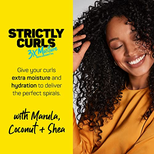 Marc Anthony Strictly Curls 3x Moisture Deep Shampoo & Conditioner for Curl Defining & Anti Frizz - Shea Butter, Marula Oil, Aloe & Coconut Oil - Sulfate Free Color Safe for Dry Damaged Curly Hair