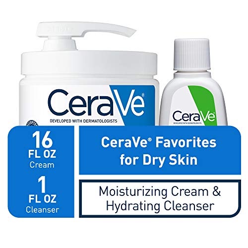 CeraVe Moisturizing Cream | Body and Face Moisturizer for Dry Skin | Body Cream with Hyaluronic Acid and Ceramides | Hydrating Moisturizer | Fragrance Free Non-Comedogenic | 19 Ounce