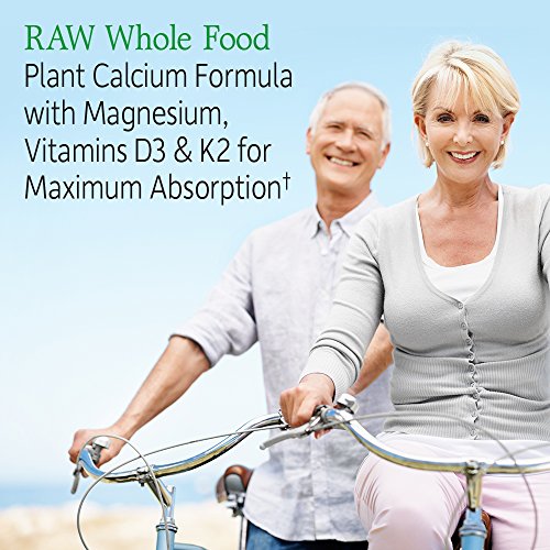 Garden of Life Raw Calcium Supplement for Women and Men - Vitamin Code Made from Whole Foods with Magnesium, K2, Vitamin D3 and Vitamin C Plus Probiotics for Digestion, 60 Capsules