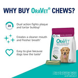 ORAVET Dental Chews for Dogs, Oral Care and Hygiene Chews (Large Dogs, Over 50 lbs.) Pink Pouch, 14 Count