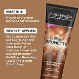 John Frieda Brilliant Brunette Multi-Tone Revealing Shampoo, Color Protecting Shampoo, Helps Unlock Vibrant Color, 8.45 Ounce