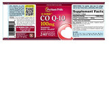 Puritans Pride CoQ10 100mg, Supports Heart Health, 240 Rapid Release Softgels