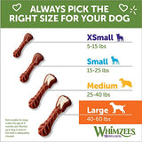 WHIMZEES by Wellness Brushing Dental Chews For Dogs, Grain-Free, Long Lasting Treats, Freshens Breath Medium Breed, 12 Count