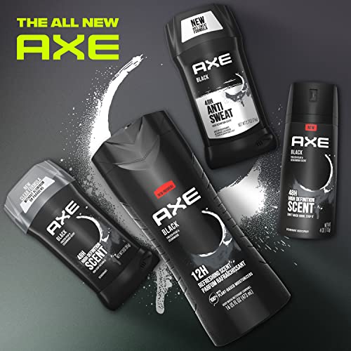 AXE Antiperspirant Stick For Men For Long Lasting Freshness Dark Temptation All Day Fresh Scent 48 Hour Anti Sweat Mens Deodorant 2.7oz 4 Count