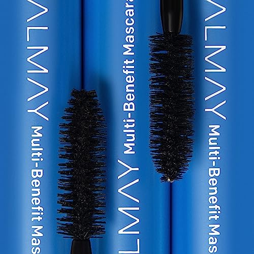 Almay Waterproof Mascara, Multi-Benefit Eye Makeup, Ophthalmologist Tested, Fragrance-Free, Hypoallergenic, Black, 0.24 Oz