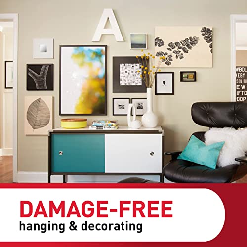 Command Large Picture Hanging Strips, Damage Free Hanging Picture Hangers, Wall Hanging Strips for Back to School Dorm Organization, 14 White Adhesive Strip Pairs(28 Command Strips)