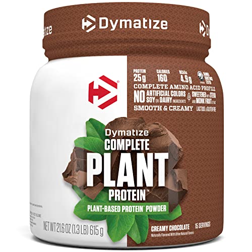 Dymatize Vegan Plant Protein, Smooth Vanilla, 25g Protein, 4.8g BCAAs, Complete Amino Acid Profile, 15 Servings