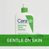 CeraVe Hydrating Facial Cleanser | Moisturizing Non-Foaming Face Wash with Hyaluronic Acid, Ceramides and Glycerin | Fragrance Free Paraben Free | 19 Fluid Ounce