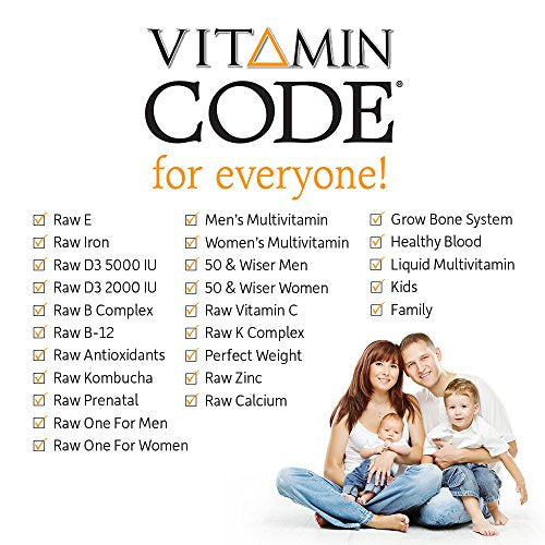 Garden of Life Whole Food Vitamin C Code Raw Capsules, 500mg, Fruit & Veggie Blend, Probiotics Supplements for Adults, Vegan, Gluten Free, Orange, 60 Count