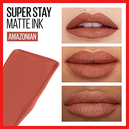 Maybelline New York Super Stay Matte Ink Liquid Lipstick Makeup, Long Lasting High Impact Color, Up to 16H Wear, Inspirer, Light Mauve Pink, 1 Count