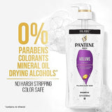 Pantene Shampoo Twin Pack with Hair Treatment, Volume & Body for Fine Hair, Safe for Color-Treated Hair