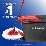 O-Cedar Easywring Microfiber Spin Mop & Bucket Floor Cleaning System with 4 Extra Refills