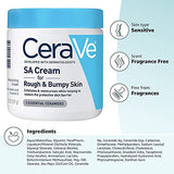 CeraVe Moisturizing Cream with Salicylic Acid | Exfoliating Body Cream with Lactic Acid, Hyaluronic Acid, Niacinamide, and Ceramides | Fragrance Free & Allergy Tested | 19 Ounce