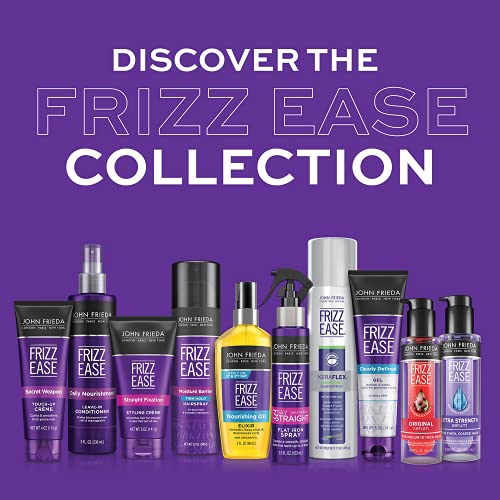 John Frieda Frizz Ease Secret Weapon Anti-Frizz Styling Cream, Frizz Control Touch-Up Crème with Avocado Oil, Helps to Calm and Smooth Frizz-prone Hair, 4 Ounce