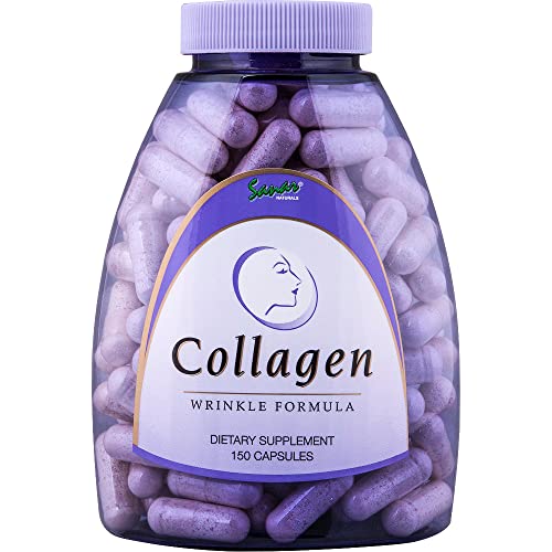 Sanar Naturals Collagen Pills with Vitamin C, E - Reduce Wrinkles, Tighten Skin, Boost Hair, Nails, Joints Formula - Hydrolyzed Collagen Peptides Supplement, 150 Capsules