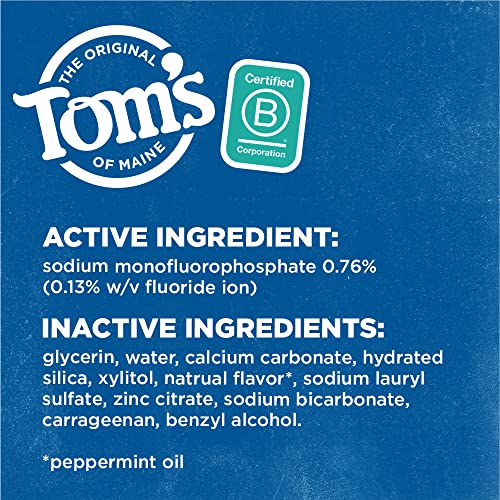 Tom's of Maine Whole Care Natural Toothpaste with Fluoride, Wintermint, 4 oz. 3-Pack